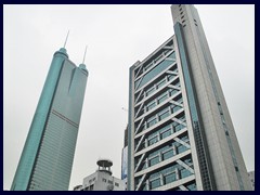 Shenzhen Special Zone Press Tower from 1998 and Shun Hing Square from 1996.